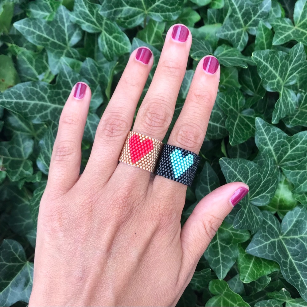 Handmade Corazon Heart Ring